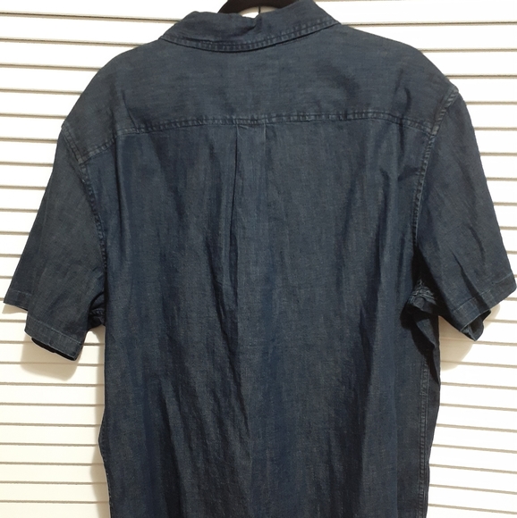 COPY - Men's Standard Fit Short Sleeve Denim Shirt 2x - Picture 10 of 11